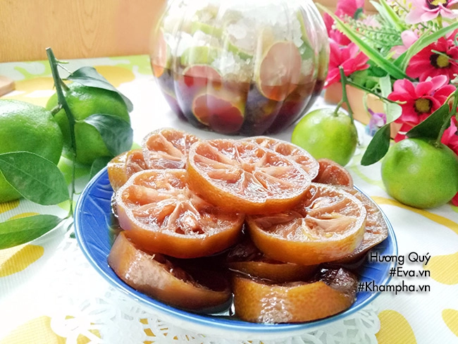 Cách ngâm chanh đào đường phèn mật ong trị ho cho mùa đông - 10