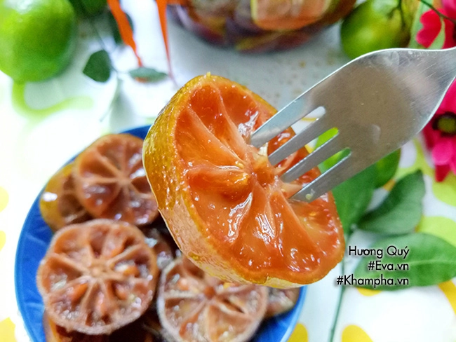 Cách ngâm chanh đào đường phèn mật ong trị ho cho mùa đông - 11
