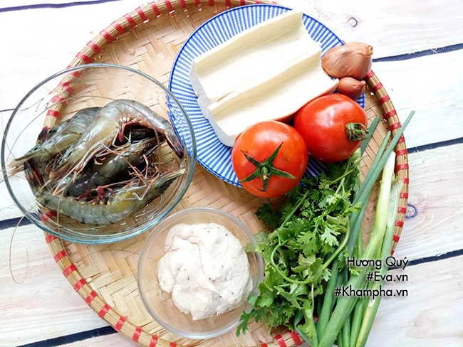 Canh đậu phụ nấu tôm tưởng quen mà lạ cả nhà thích mê - 1