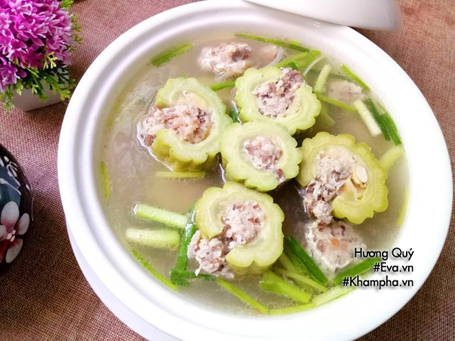 Canh mướp đắng nhồi thịt món ngon vừa mát vừa bổ - 6