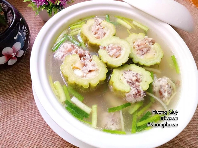 Canh mướp đắng nhồi thịt món ngon vừa mát vừa bổ - 7