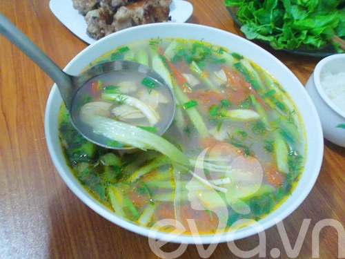 Canh ngao chua dọc mùng - 10