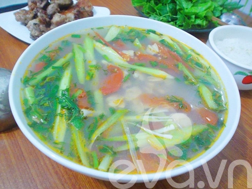 Canh ngao chua dọc mùng - 11