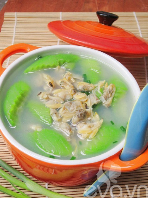 Canh ngao nấu mướp ngon miệng - 8