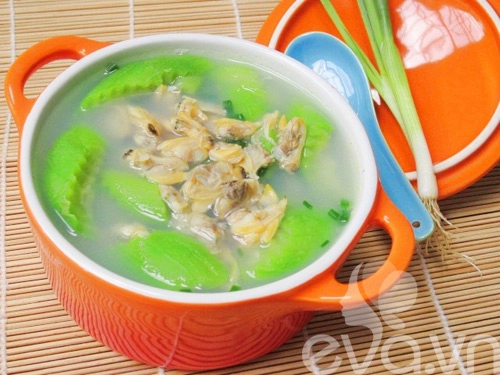 Canh ngao nấu mướp ngon miệng - 9