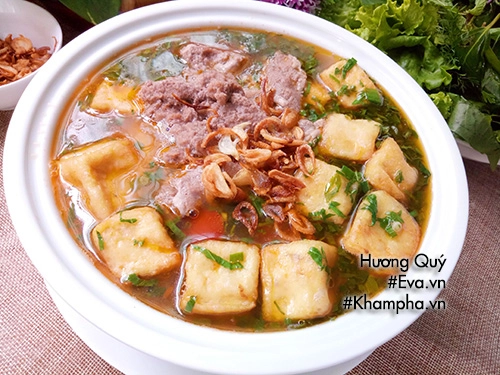 Canh riêu cua đậu phụ ăn đã miệng trong ngày nắng - 5
