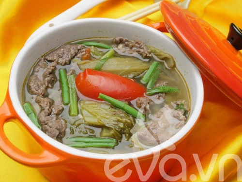 Canh thịt bò nấu dưa chua - 8