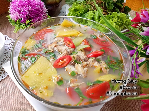 Canh trùng trục nấu dứa chua ngon cho ngày hè - 10