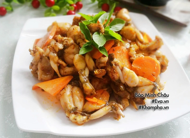 ch xào sa tế ngon tê đầu lưỡi các tín đồ của món ếch không thể bỏ qua - 8