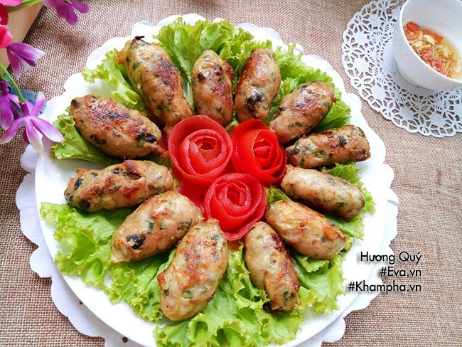 Chả ốc bươu cuốn mỡ chài lạ miệng đậm đà khó quên - 9