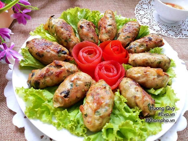 Chả ốc bươu cuốn mỡ chài lạ miệng đậm đà khó quên - 10