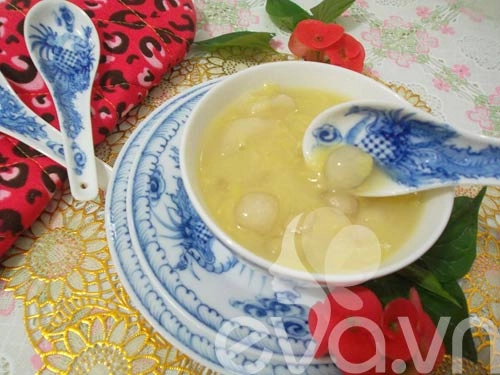 Chè khoai sọ đỗ xanh thơm mát - 9