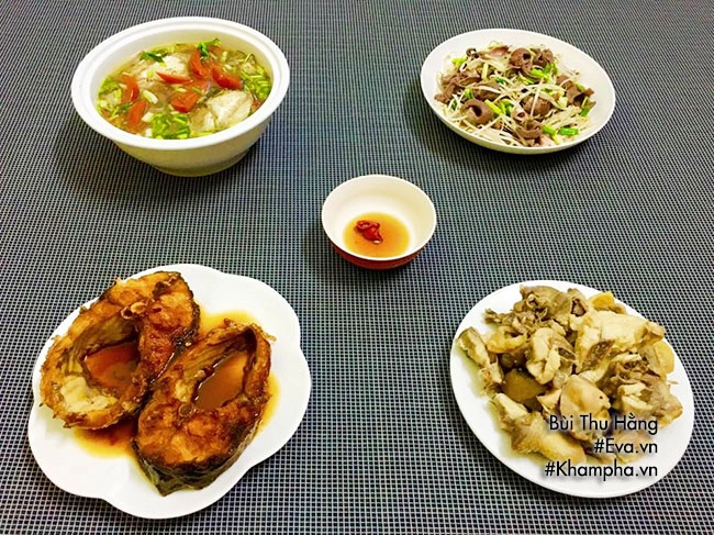 Chủ nhật rảnh rang chị em chế biến mâm cơm cuối tuần 4 món đầy dinh dưỡng - 1