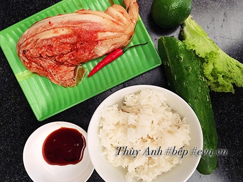 Cơm chiên kim chi đơn giản ai ăn cũng thích - 1