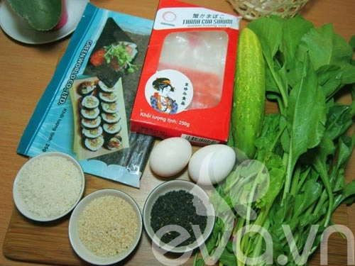 Đãi cả nhà món kimbap tự làm - 1