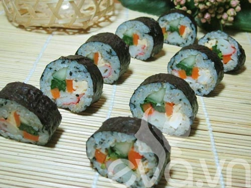 Đãi cả nhà món kimbap tự làm - 7