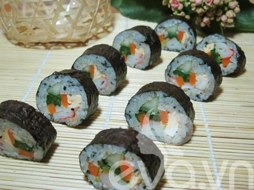 Đãi cả nhà món kimbap tự làm - 8