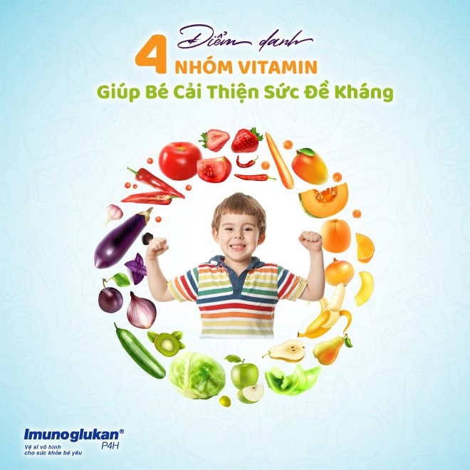 Điểm danh 4 nhóm vitamin giúp bé cải thiện sức đề kháng - 1