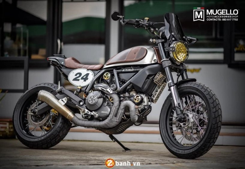 Ducati scrambler đầy lôi cuốn trong bản độ retro cực chất - 1