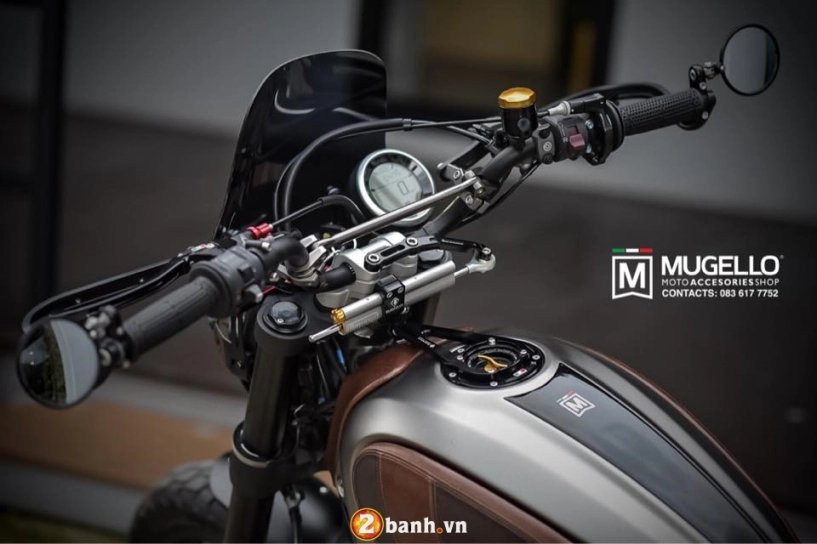 Ducati scrambler đầy lôi cuốn trong bản độ retro cực chất - 3