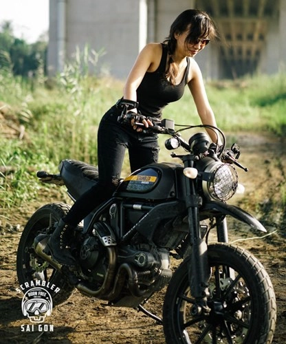 Ducati scrambler full throttle của nữ biker xinh đẹp sài thành - 7