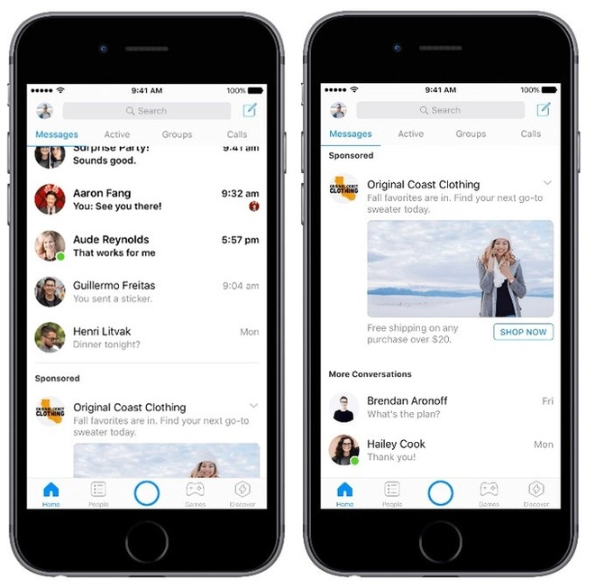 Đừng quá ngạc nhiên khi quảng cáo xuất hiện trong facebook messenger của bạn trong thời gian sắp tới - 1