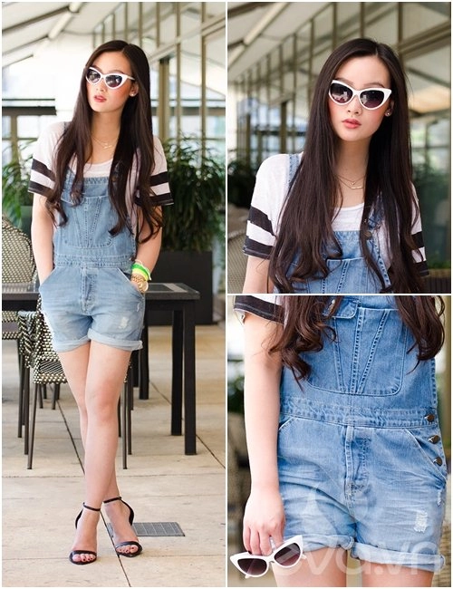 Eva icon blogger việt muôn vẻ denim đón thu - 5