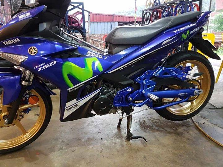 Exciter 150 độ tông xanh phong cách movistar - 3