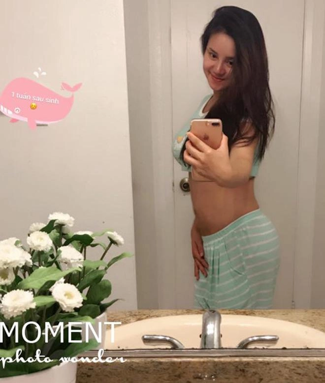 Gây chú ý tại làn sóng xanh bởi body thon gọn sau sinh bí quyết của vy oanh là gì - 2