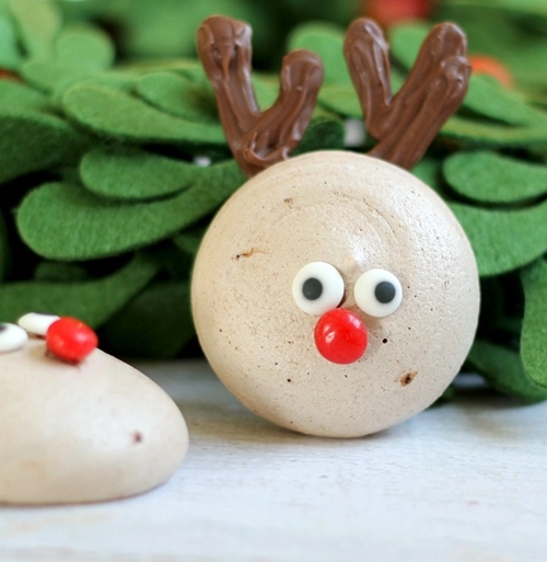 Giáng sinh hấp dẫn với bánh quy meringue hình tuần lộc - 6