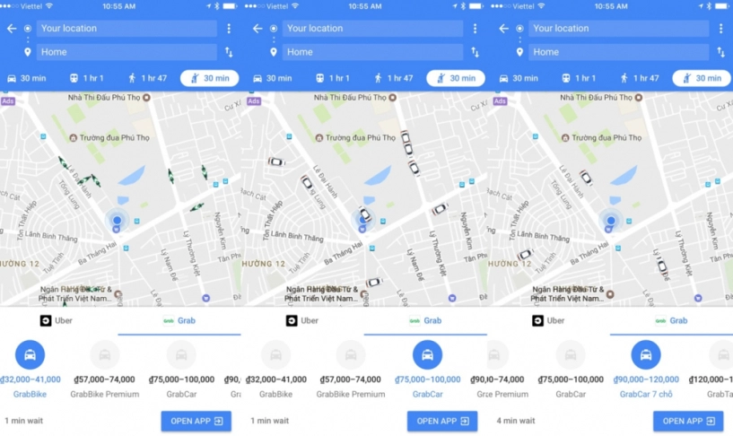 Gọi uber grab ngay trong google maps - bạn đã thử chưa - 3