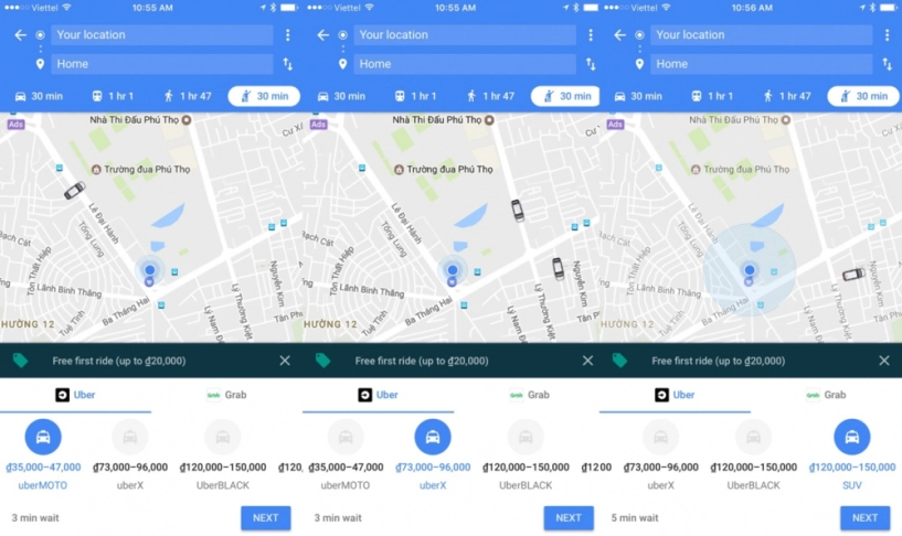 Gọi uber grab ngay trong google maps - bạn đã thử chưa - 4