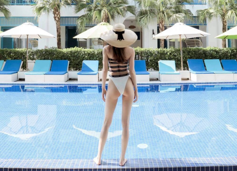 Hồ ngọc hà thả dáng với bikini fans thích thú vì quá gợi cảm - 7