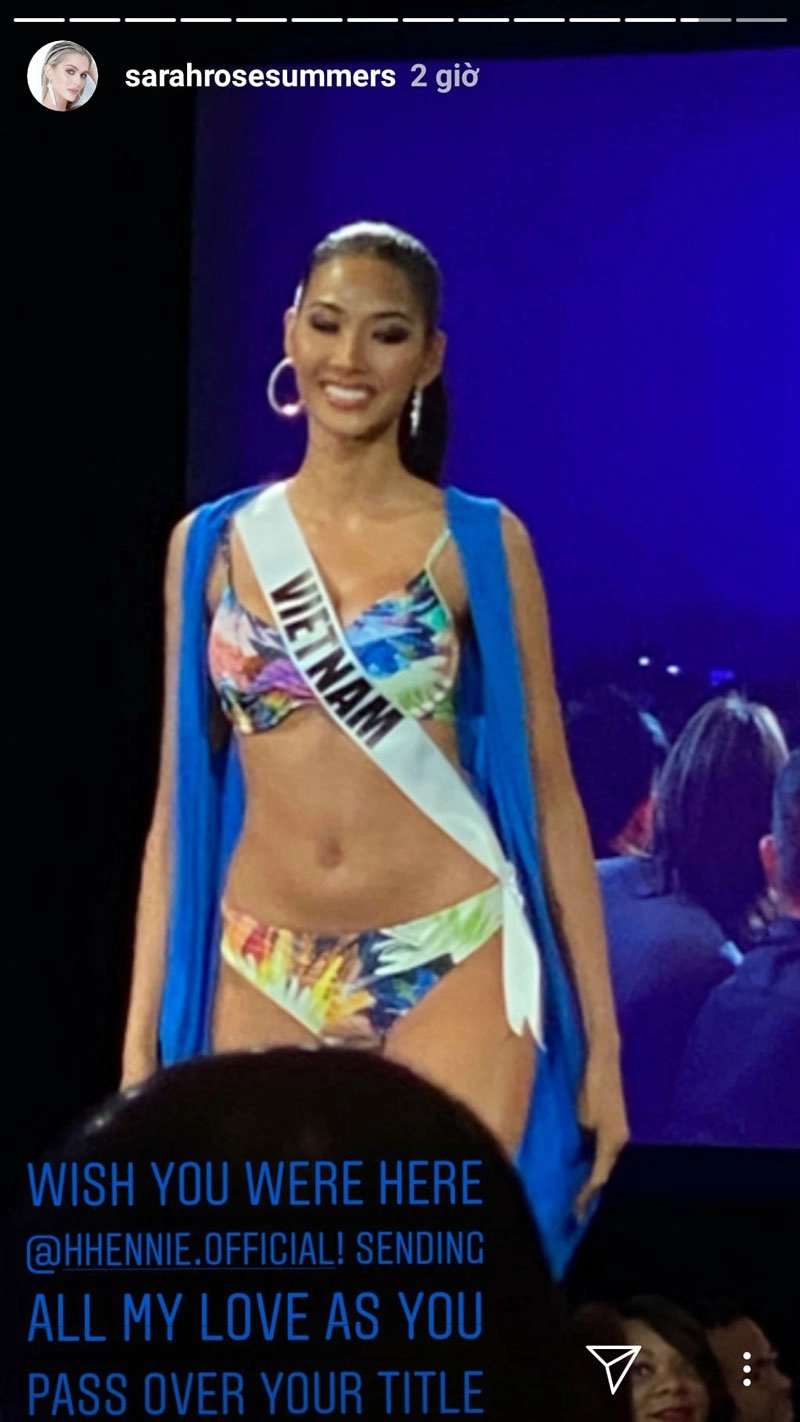 Hoàng thuỳ hoá giọt hoa tuyết trắng muốt toả sáng tại bán kết miss universe 2019 - 1