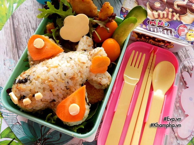 Học mẹ 5 con làm nhiều hộp cơm ngon đẹp mắt cho con mang đến trường - 3