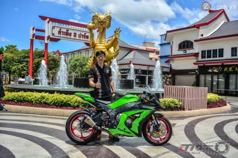 Kawasaki ninja zx-10r đẹp mê hồn trong bản độ the green power - 35