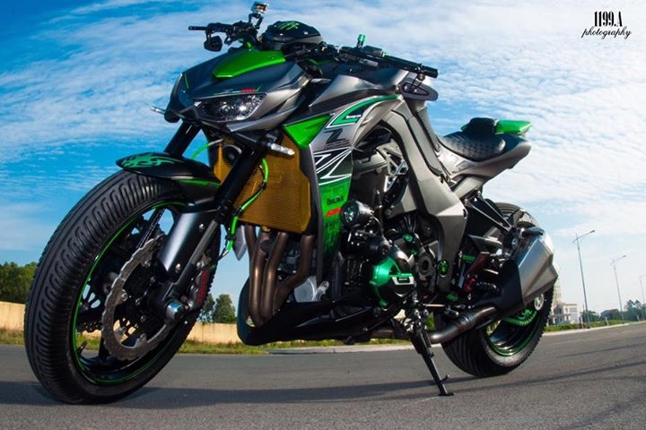 Kawasaki z1000 siêu chất trong bản độ full option của biker vĩnh long - 1