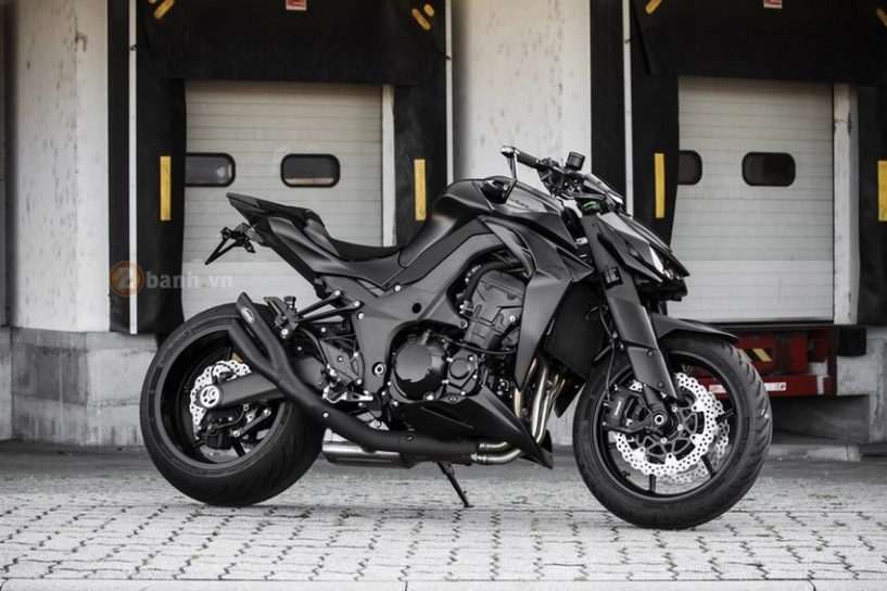 Kawasaki z1000 siêu ngầu với bản độ full black edition - 9