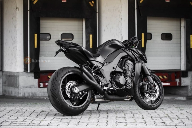 Kawasaki z1000 siêu ngầu với bản độ full black edition - 15