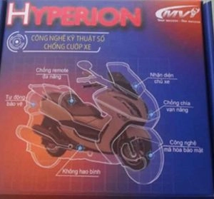 Khóa chống trộm xe máy thông minh hyperion - 2