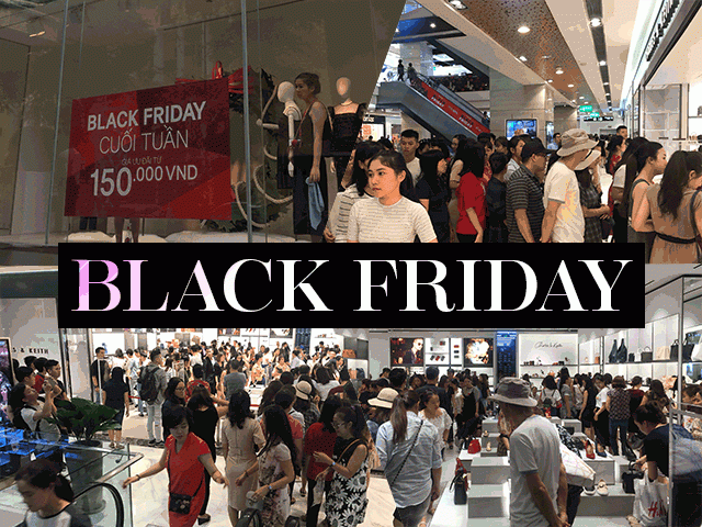 Không có xô đẩy du khách và tín đồ thời trang mua sắm black friday cực kỳ văn minh - 2