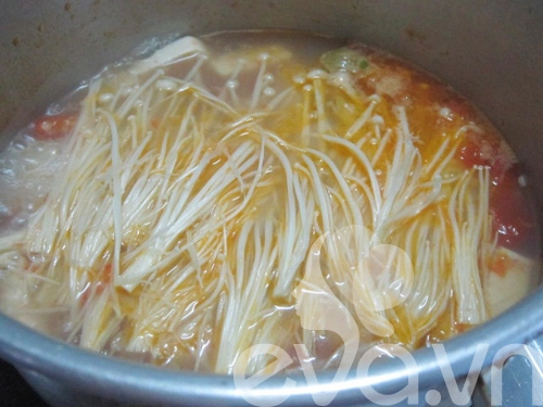 Lạ với canh ngao đậu phụ nấu nấm - 7