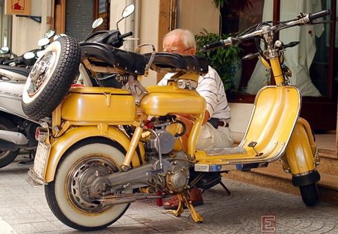  lambretta cổ của người sưu tập già sài thành - 1