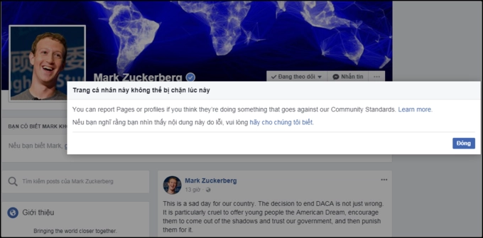Lý do bất ngờ của việc người dùng không thể chặn mark zuckerberg trên facebook - 1