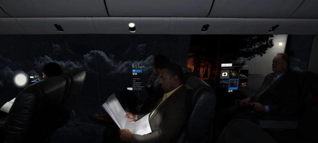 Máy bay không cửa sổ nhìn xuyên thấu chống chỉ định người sợ độ cao - 3