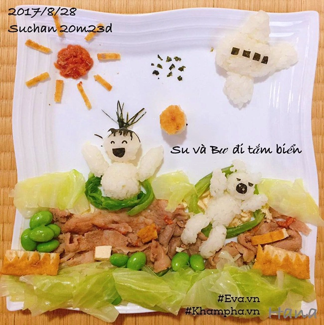 Mẹ đảm đang chỉ mất 10 phút làm cơm cho con vừa ngon vừa đẹp mắt - 16