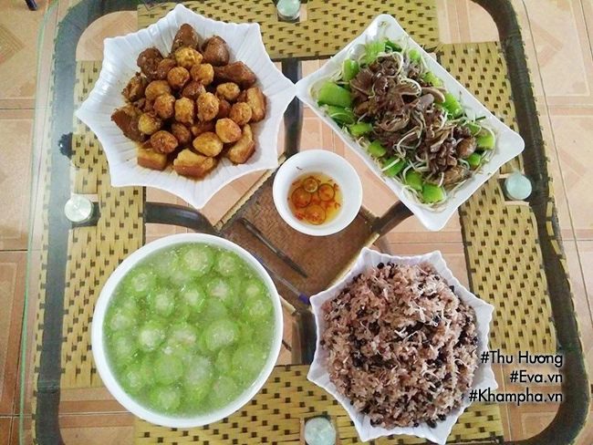 Mẹ đảm khoe các bữa cơm ngon chỉ khoảng 70000 đồng cho 4 người ăn - 15