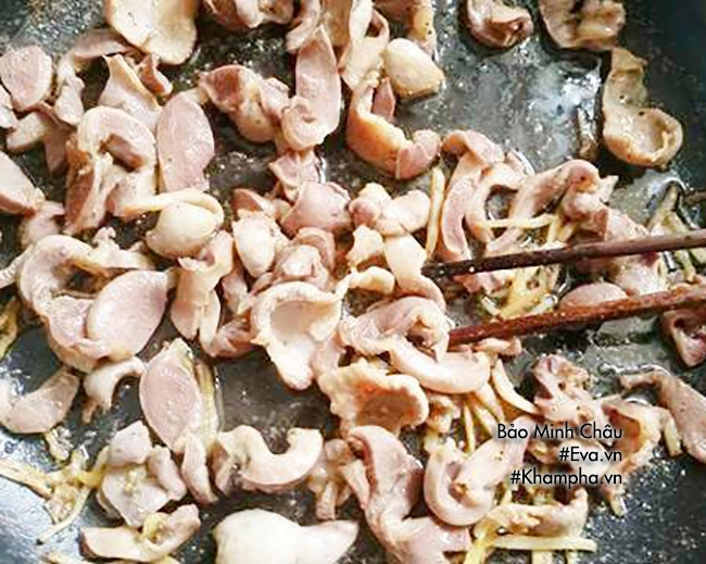 Mề gà xào gừng sả rẻ tiền mà lai rai cực thích - 5
