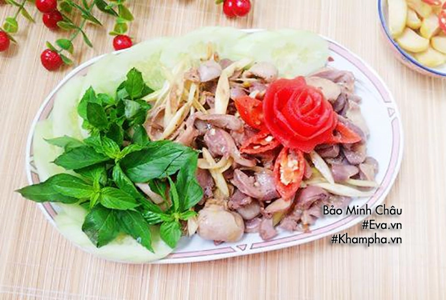 Mề gà xào gừng sả rẻ tiền mà lai rai cực thích - 9