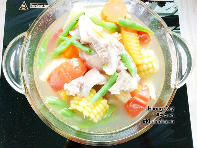 Mẹ nấu canh sườn sụn rau củ chuẩn vị đậm đà đưa cơm - 6